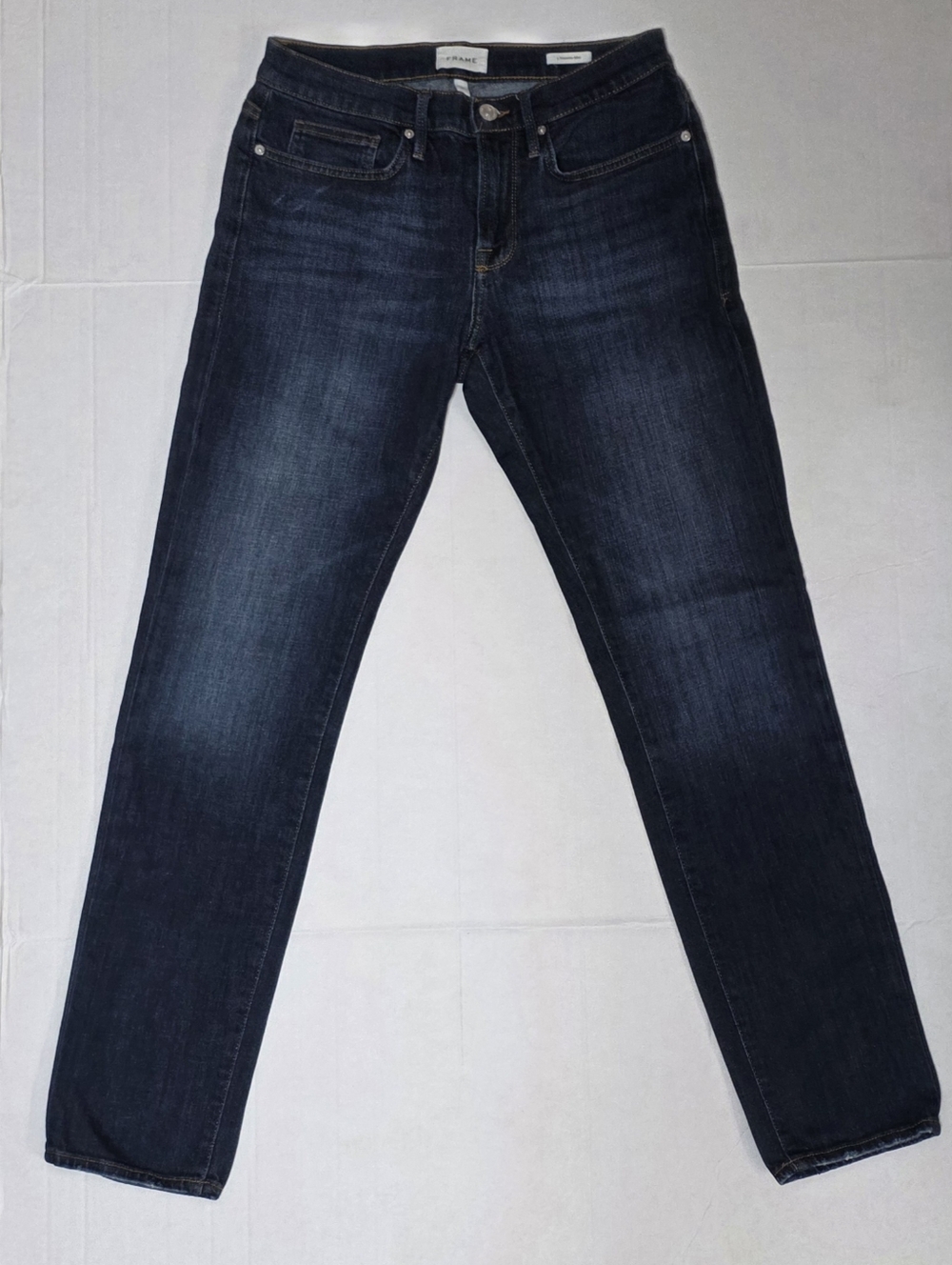 FRAME Mens L’Homme Slim Jeans - Size 31 - Baltic Dark Blue - Excellent Condition